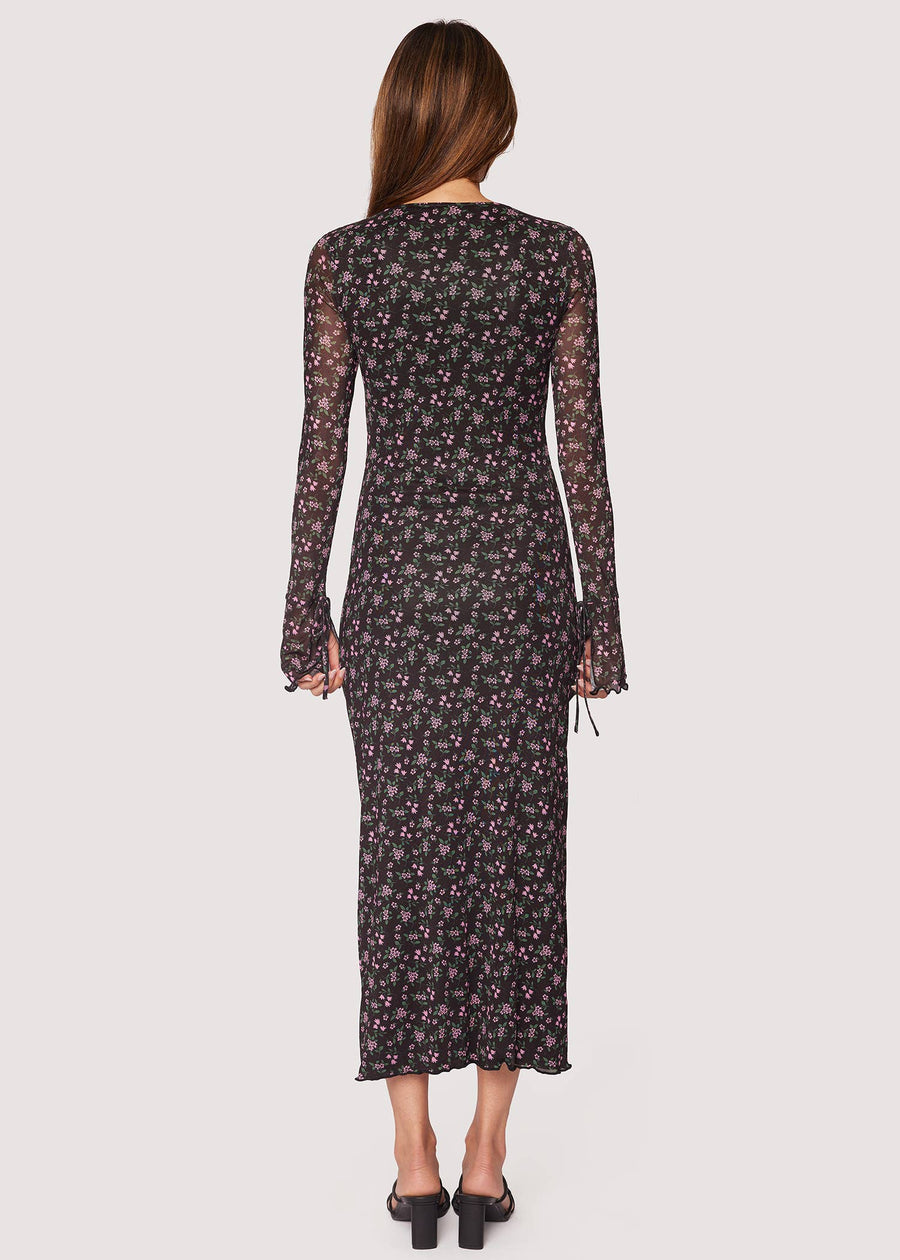 Lost + Wander - Isabella Midi Dress - Spring Floral Power Mesh