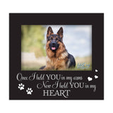 LifeSong Milestones - Once I Held You Wooden Pet Keepsake Picture Frame Decor