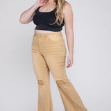 Plus Size High Rise Flare Jeans, Vervet by Flying Monkey