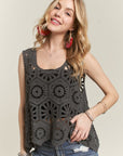 ADORA Crochet Wide Strap Tank