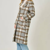 *preorder* Mystree Plaid Long Coat