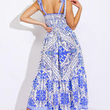 FINDING MY PEACE WOVEN MIDI DRESS
