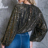 HOPE YOU REMEMBER SEQUIN TOP, Flying Tomato (online only)