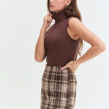 Crescent - Elise Plaid Mini Skirt
