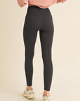 Yelete Full Size Fleece Lined High Waisted Leggings