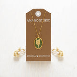Amano Studio - Lily of the Valley Vintage Cameo Necklace