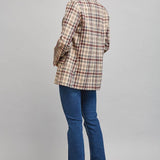 FATE - PLAID PATTERN TAILORED SINGLE BREASTED BLAZER