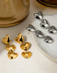 Stainless Steel Heart Earrings