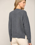 FATE - PEARL TRIM ROUND NECK SWEATER