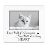 LifeSong Milestones - Once I Held You Wooden Pet Keepsake Picture Frame Decor