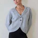 Crescent - Betsy Curved Hem Cardigan
