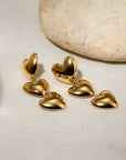 Stainless Steel Heart Earrings