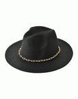 Embellish Your Life - Chained Straw Panama Hat