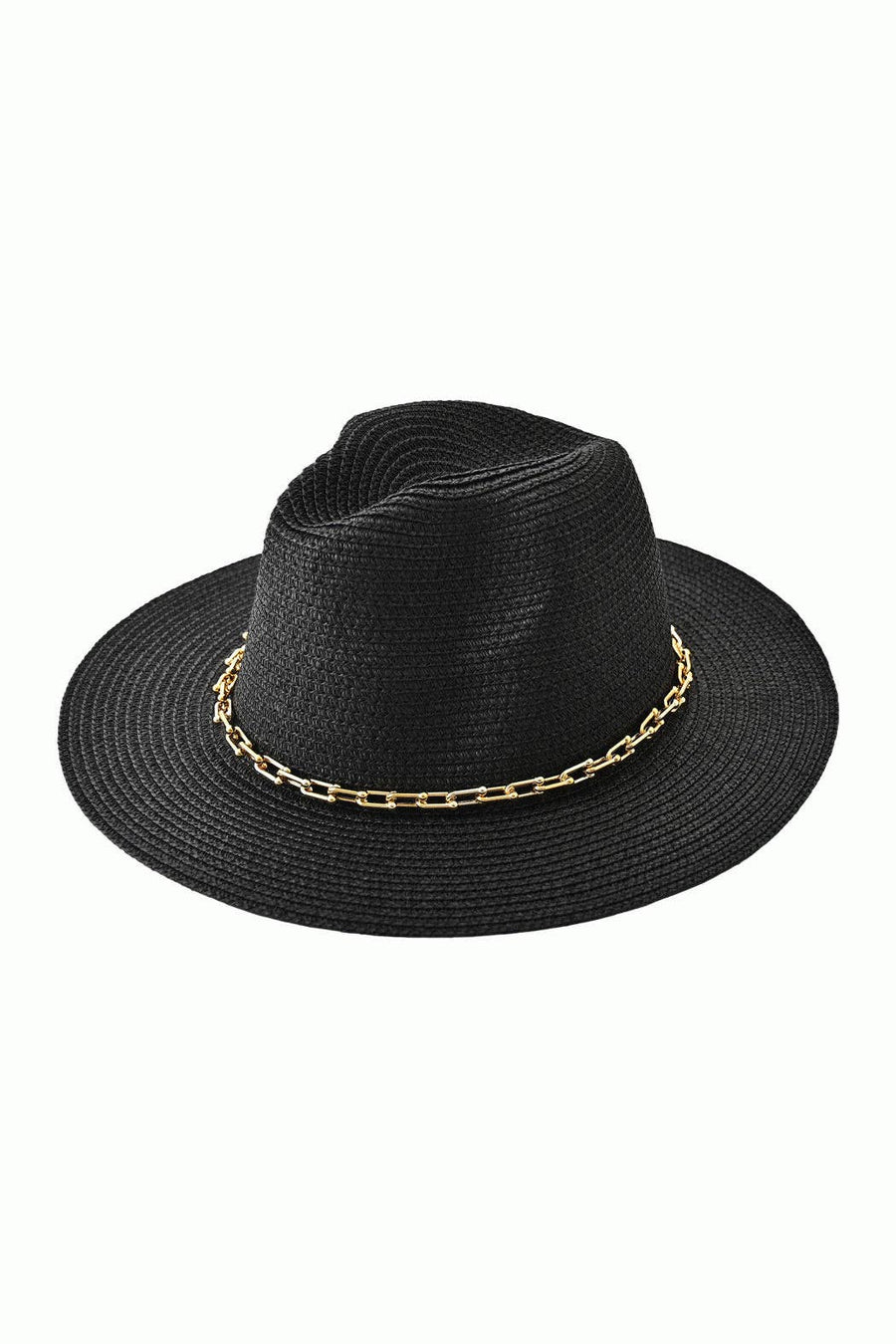 Embellish Your Life - Chained Straw Panama Hat