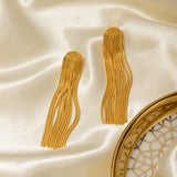 18k Gold Plated Rainbow Tassel Dangle Earrings