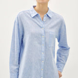 Be Cool - COTTON LINEN BLEND LONG SLEEVE BUTTON UP SHIRT