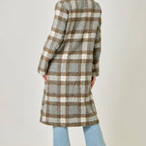*preorder* Mystree Plaid Long Coat