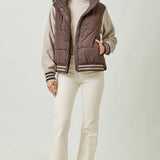 Mystree - Mixed Media Puffer Jacket