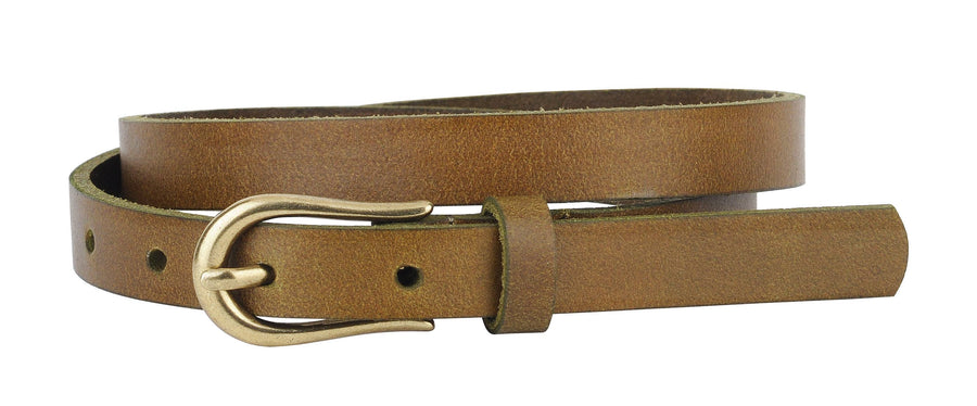 Most Wanted USA - Basic Skinny Equestrian Buckle Leather Belt