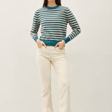 Be Cool - CLASSIC STRIPE CROPPED SWEATER