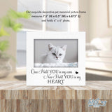 LifeSong Milestones - Once I Held You Wooden Pet Keepsake Picture Frame Decor