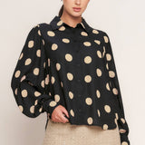 Printed Woven Top, FLYING TOMATO