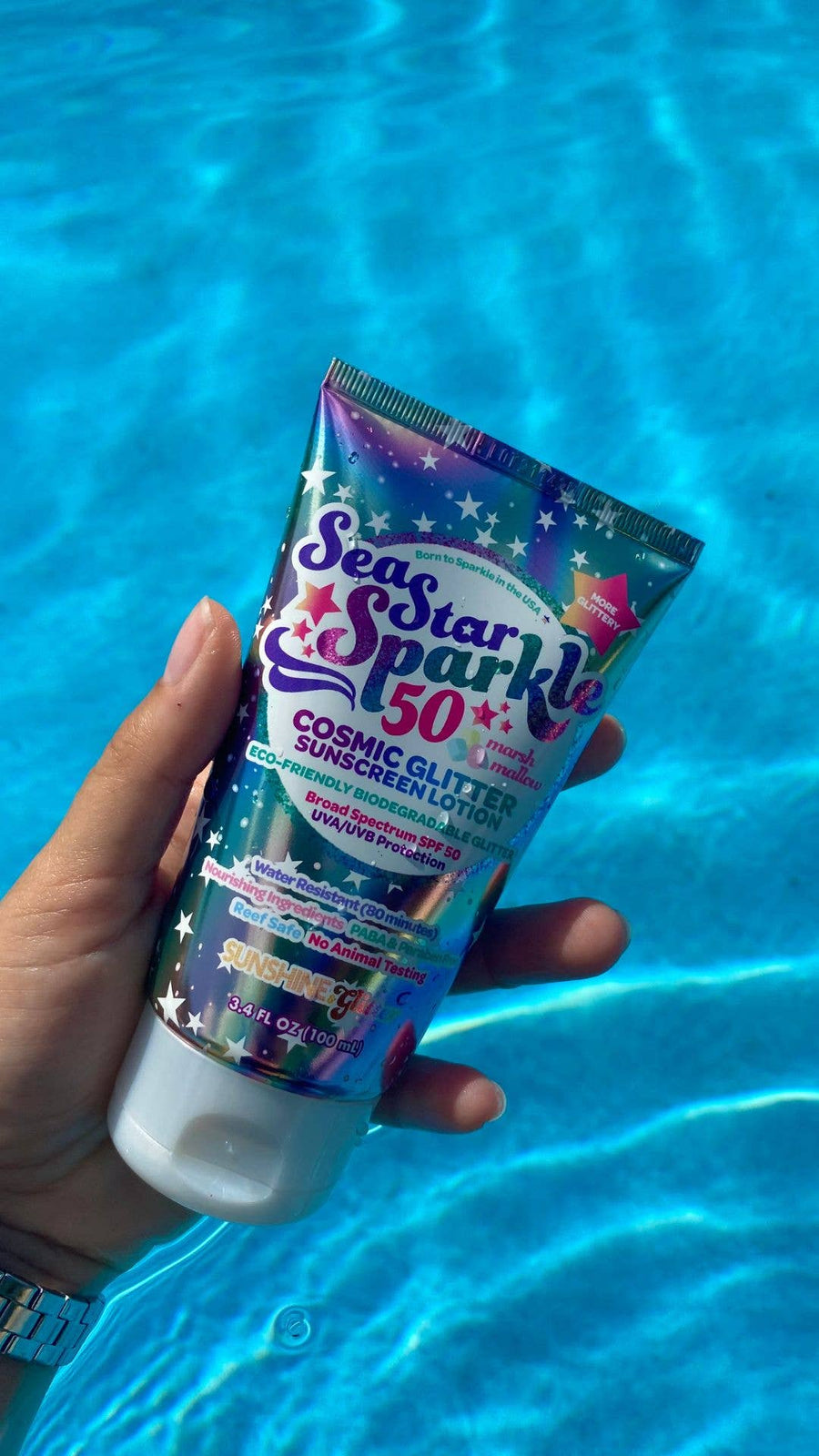 Sunshine & Glitter - Sea Star Sparkle Cosmic Stardust SPF 50 Glitter Sunscreen