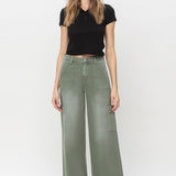 Wide Leg High Rise Utility Cargo, Vervet
