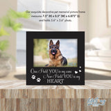 LifeSong Milestones - Once I Held You Wooden Pet Keepsake Picture Frame Decor