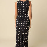 Olivaceous - Frankie Polka Dot Sleeveless Maxi Dress