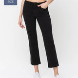 Vervet by Flying Monkey - Plus Size High Rise Ankle Straight Jeans