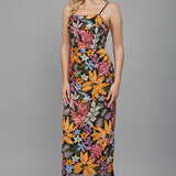 FATE - Floral Sequin Embroidered Midi Dress