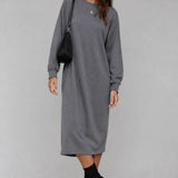 VERY J -Relaxed Oversized Dress for Effortless Comfort
