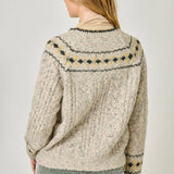 Mystree - Fair Isle Sweater Cardigan