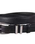 Most Wanted USA - Leather Belt with Metal Strap Holders