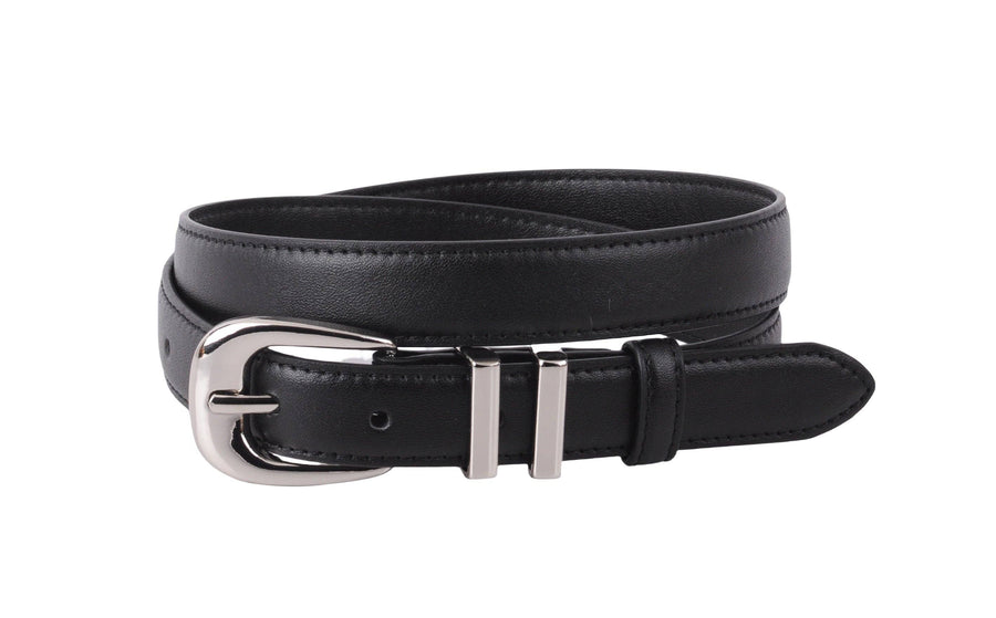 Most Wanted USA - Leather Belt with Metal Strap Holders