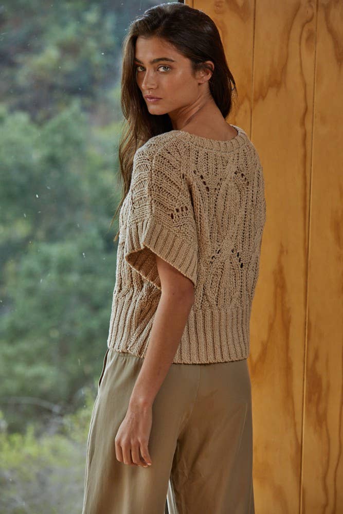 By Together CALI CROCHET TOP