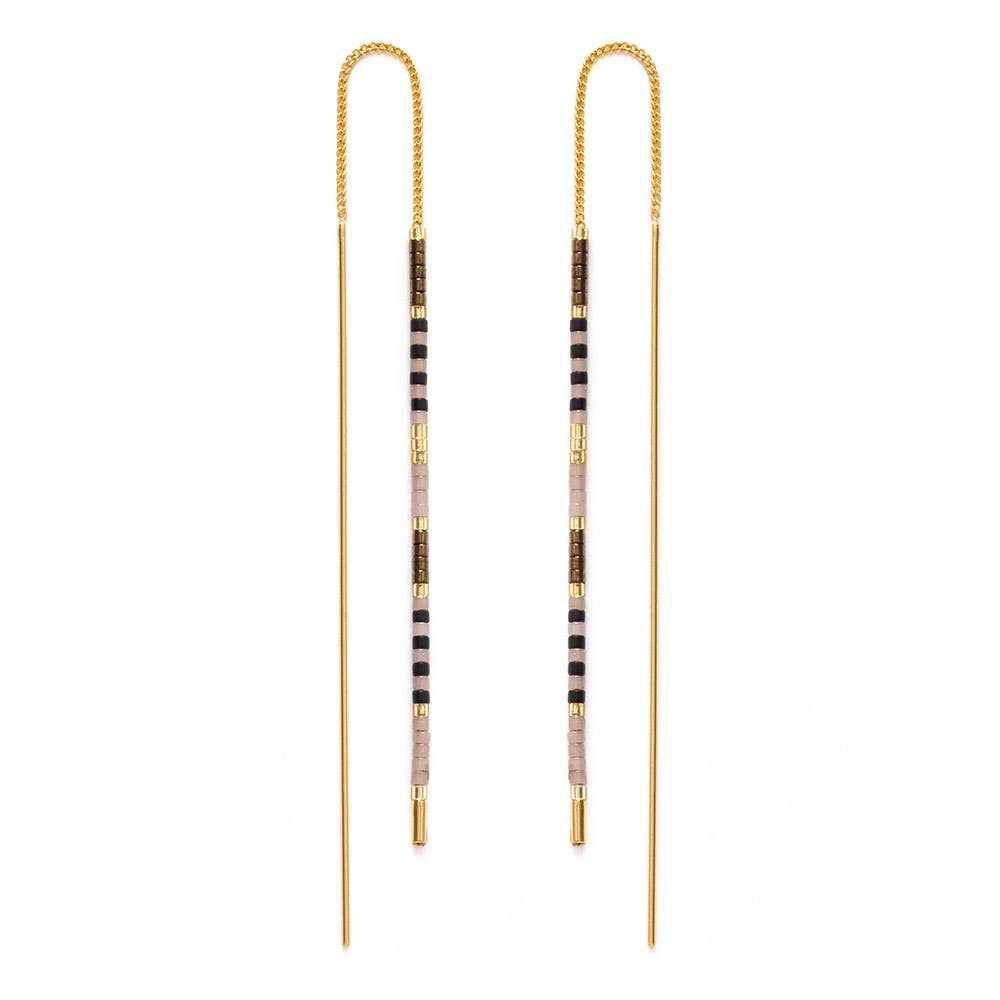 Amano Studio - Miyuki Seed Bead Threader Earrings
