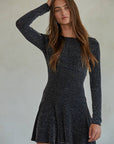 By Together  | Knit Nylon Metallic Fibres Spandex Lurex Mini Dress