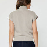 Current Air - Turtleneck Short Sleeve Knit Sweater