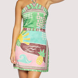 Lost + Wander - Isla Spell Mini Dress - Summer Print Halter