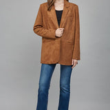 FATE - Faux Suede Relaxed Fit Blazer