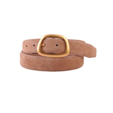 Most Wanted USA - Suede Belt with Organic Shape Buckle