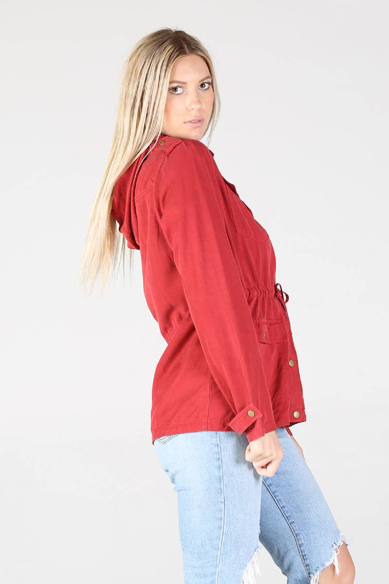 ANGIE -ASIS TENCEL UTILITY JACKET