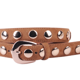 Most Wanted USA - Suede Belt with Wide Studs