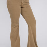 Plus Size High Rise Super Flare Jeans, Vervet by Flying Monkey