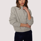 Lost + Wander - Viola Pullover Cable Knit Mock
