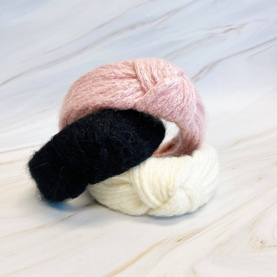 Ellison+Young - Cabled Knit Knotted Headband