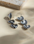 Stainless Steel Heart Earrings