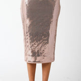 Olivaceous - Vicky Sequin Midi Skirt